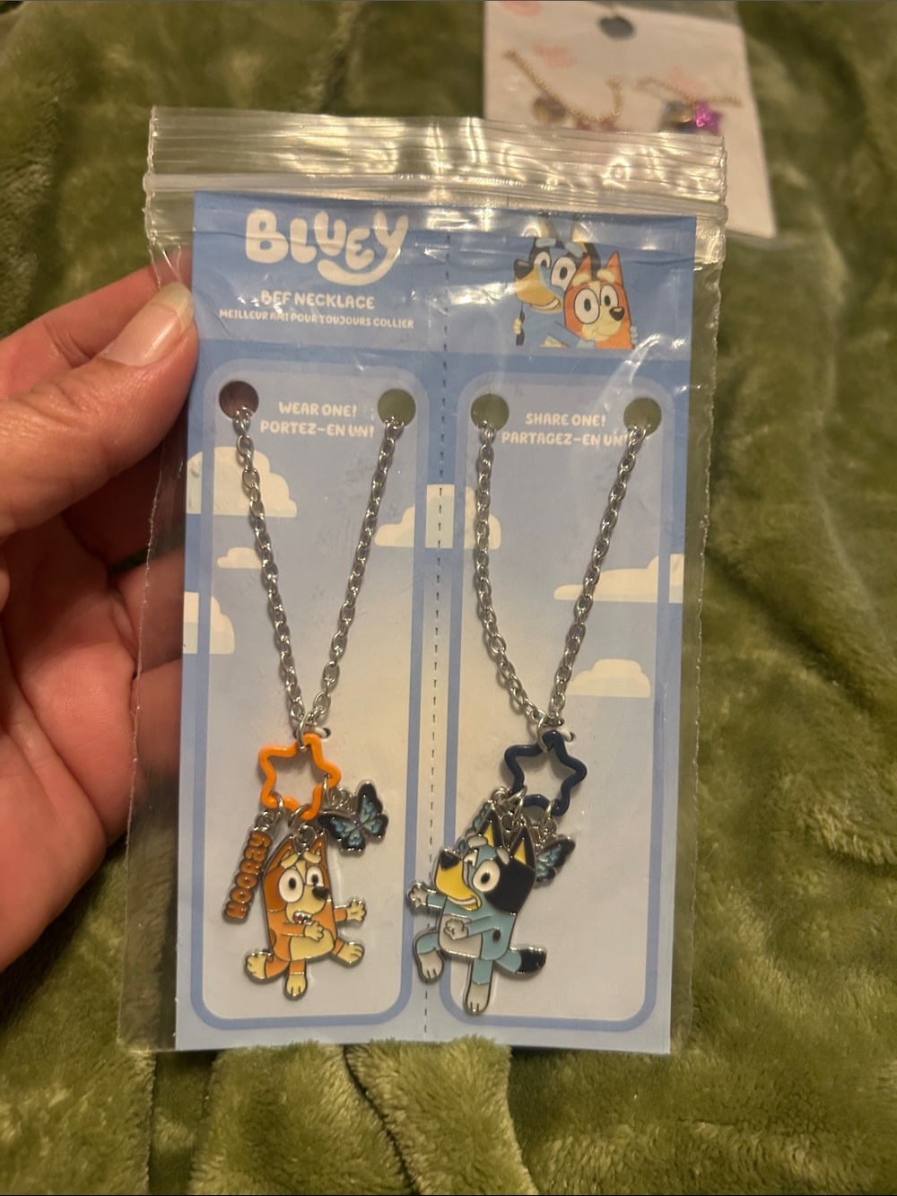 Bluey Character Kids Necklace Set - Orange & Blue Accents